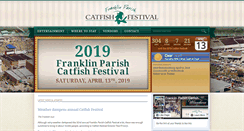 Desktop Screenshot of franklinparishcatfishfestival.com