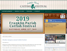 Tablet Screenshot of franklinparishcatfishfestival.com